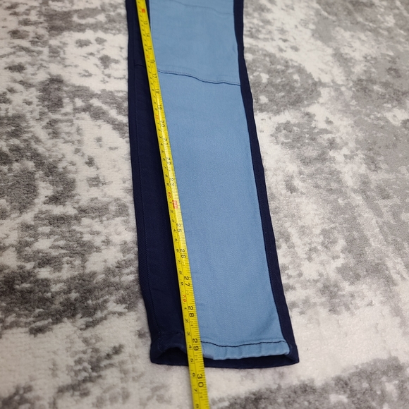 GENETIC DENIM Low Rise Blue Hyde Super Royal Two-tone Skinny - Picture 13 of 16